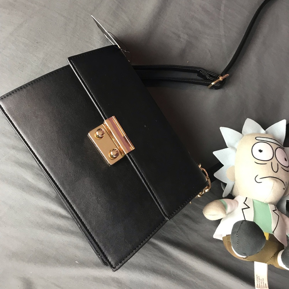 Black Purse-Gold Hardware + Strap